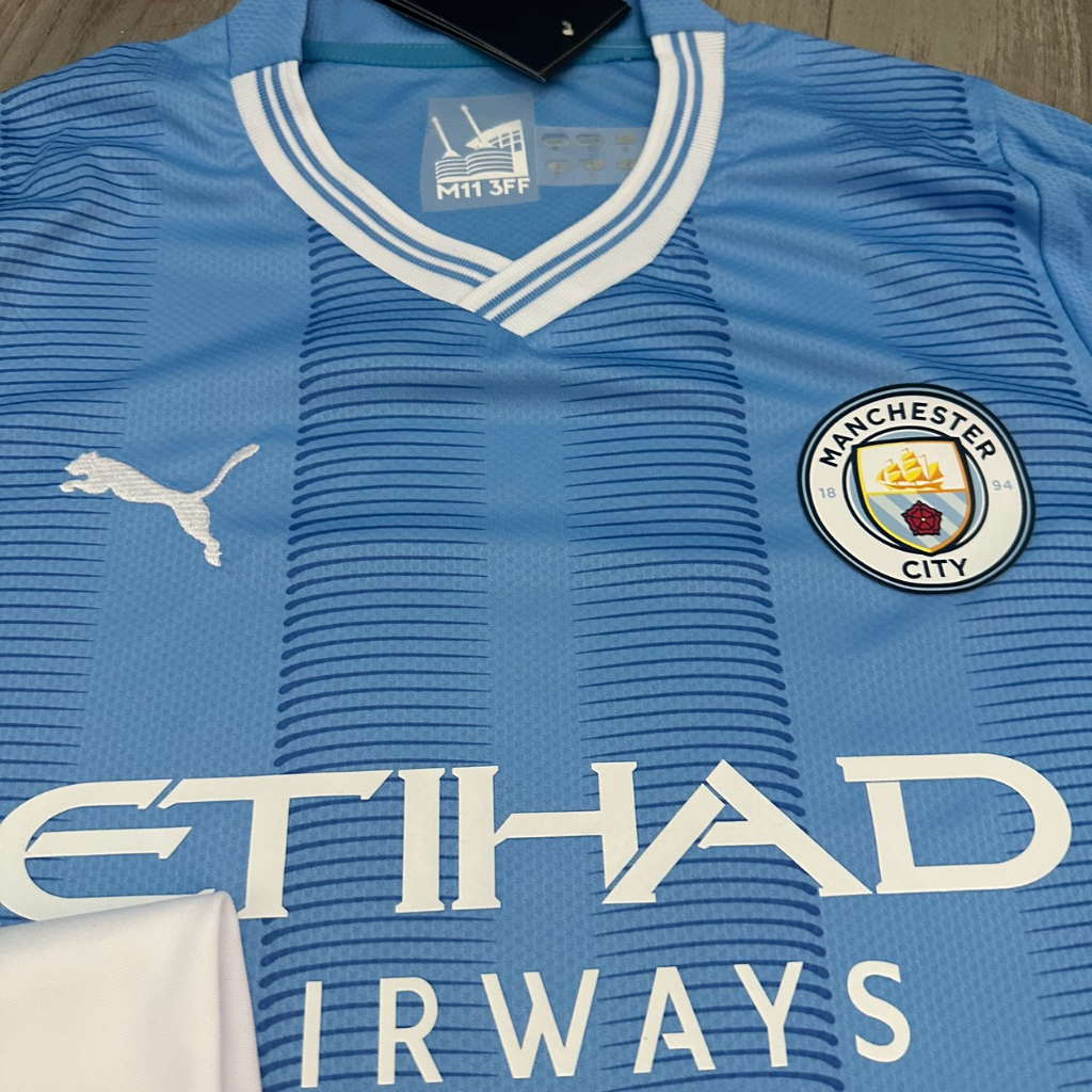 Áo Bóng Đá CLB Manchester City 2023/24 Trẻ Em, Người Lớn - Vải Thái Chuẩn Áo Đấu Manchester City 23/24