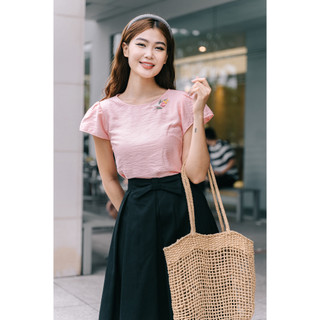 Minx - melanie hand embroi blouse