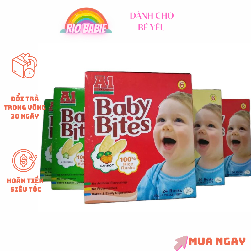 Bánh ăn dặm Baby Bites cho bé - Xuất Xứ Malaysia