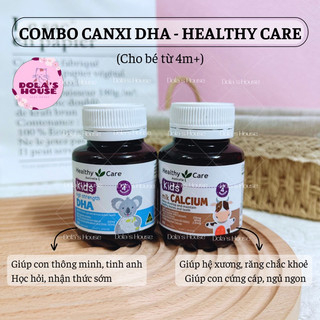 COMBO CANXI VÀ DHA HEALTHY CARE CHO BÉ 4M