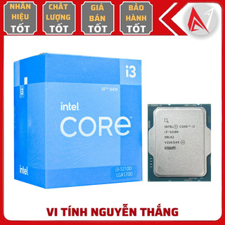 Cpu bộ vi xử lý Intel Core I3-12100 (3.30 UP TO 4.30GHZ | 12MB | 4C 8T | SOCKET 1700 | ALDER LAKE)