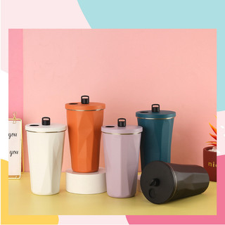 Cốc giữ nhiệt 600ml cao cấp có ống hút nắp đậy inox 304 giữ nhiệt 6-8h, ly giữ nhiệt cao cấp