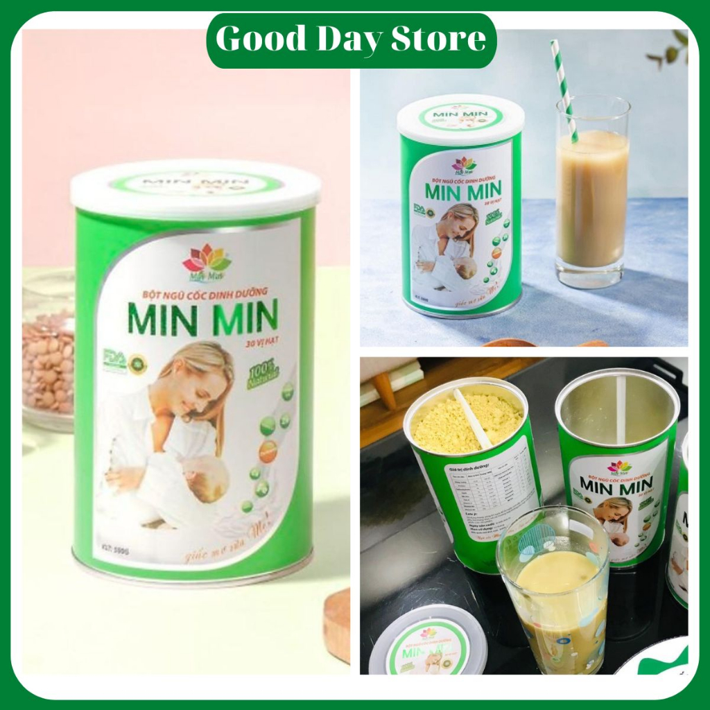 Bột Ngũ Cốc Lợi Sữa Min Min 500g 30 loại Hạt mẫu mới