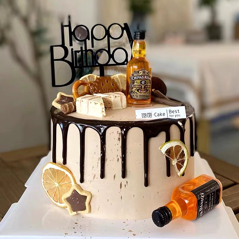 - Rượu Chiva - Trang trí bánh sinh nhật bánh kem