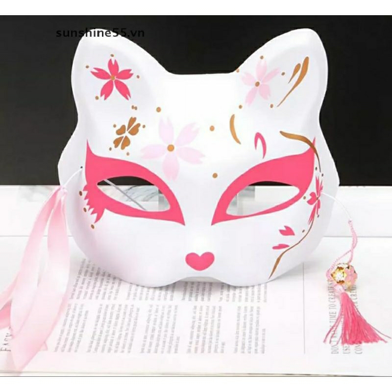 Mặt nạ cosplay hồ ly có đèn vui chơi trung thu