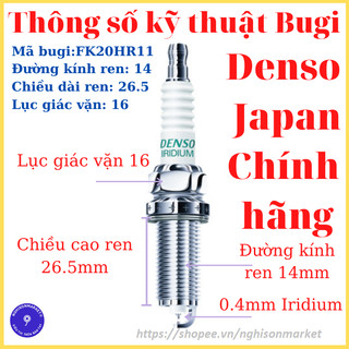 Bugi xe Camry bạch kim Denso Japan