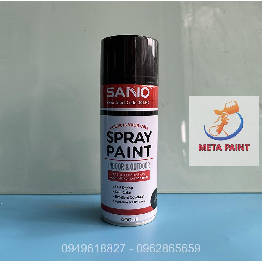 Sơn xịt màu đen bóng màu gốc ô tô lên màu đẹp như sơn chuyên nghiệp