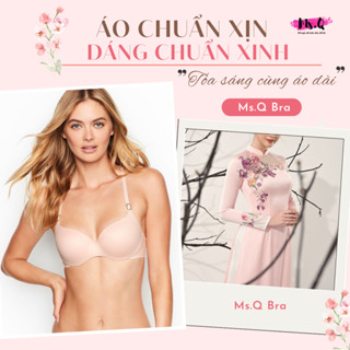 Áo ngực nữ nâng ngực mặc áo dài không lộ viền có gọng là áo lót nữ mút 2cm xuất xịn cao cấp Ms.Q Bra AVA043