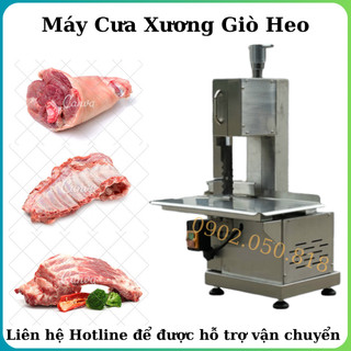 Máy cưa xương giò heo jy-130 inox máy cắt thịt cá đông lạnh công suất 750w