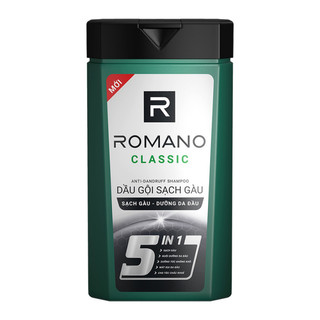 Dầu gội Romano Classic 5 in 1 sạch gàu dưỡng da đầu 180g