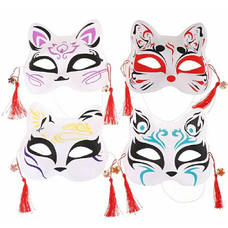 Mặt nạ cosplay hồ ly có đèn vui chơi trung thu