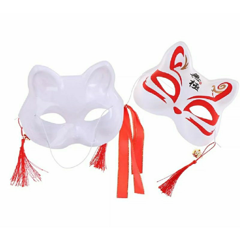 Mặt nạ cosplay hồ ly có đèn vui chơi trung thu