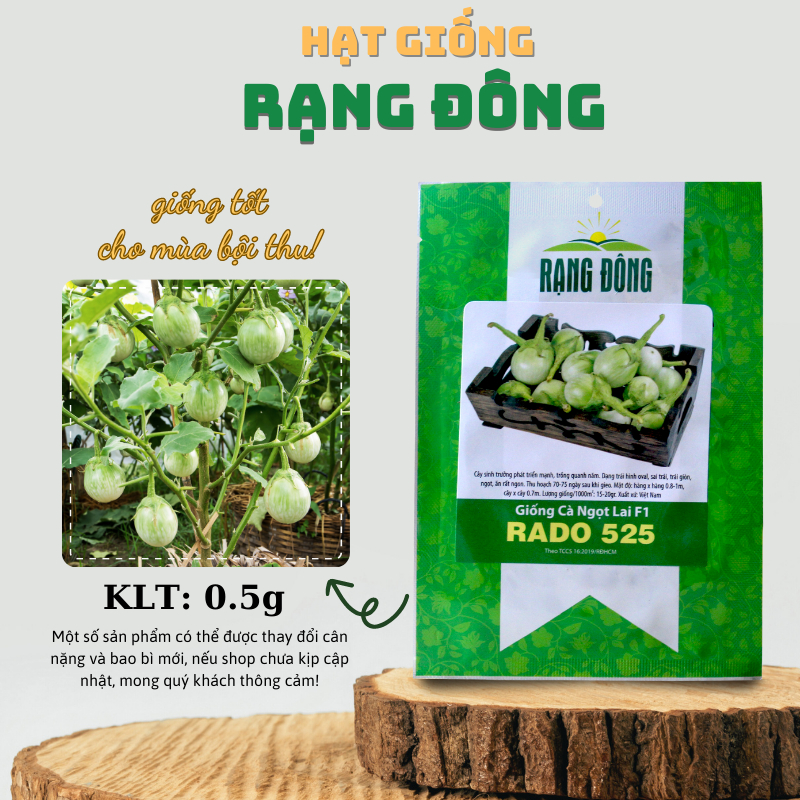 Hạt giống Cà Ngọt trái sai, dễ trồng, cây kháng bệnh tốt - Hạt giống Rạng Đông