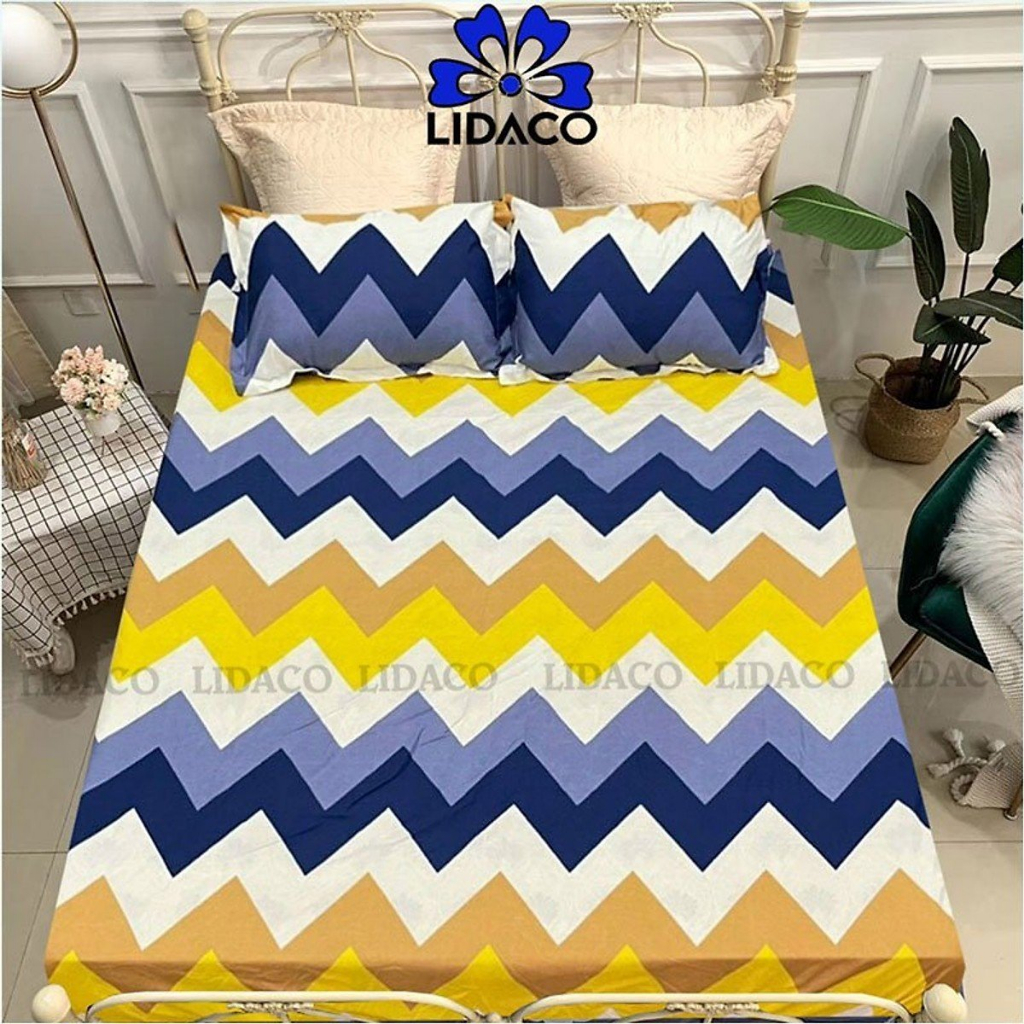 (ĐỒNG GIÁ 50K) Ga Trải Giường Poly Cotton,Một Ga Nệm Mùa Hè Poly Cotton Kèm 2 Vỏ Gối Nằm