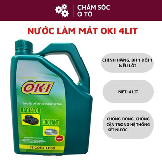 Nước làm mát động cơ xe ô tô oki radiator coolant can 4l- chamsocoto