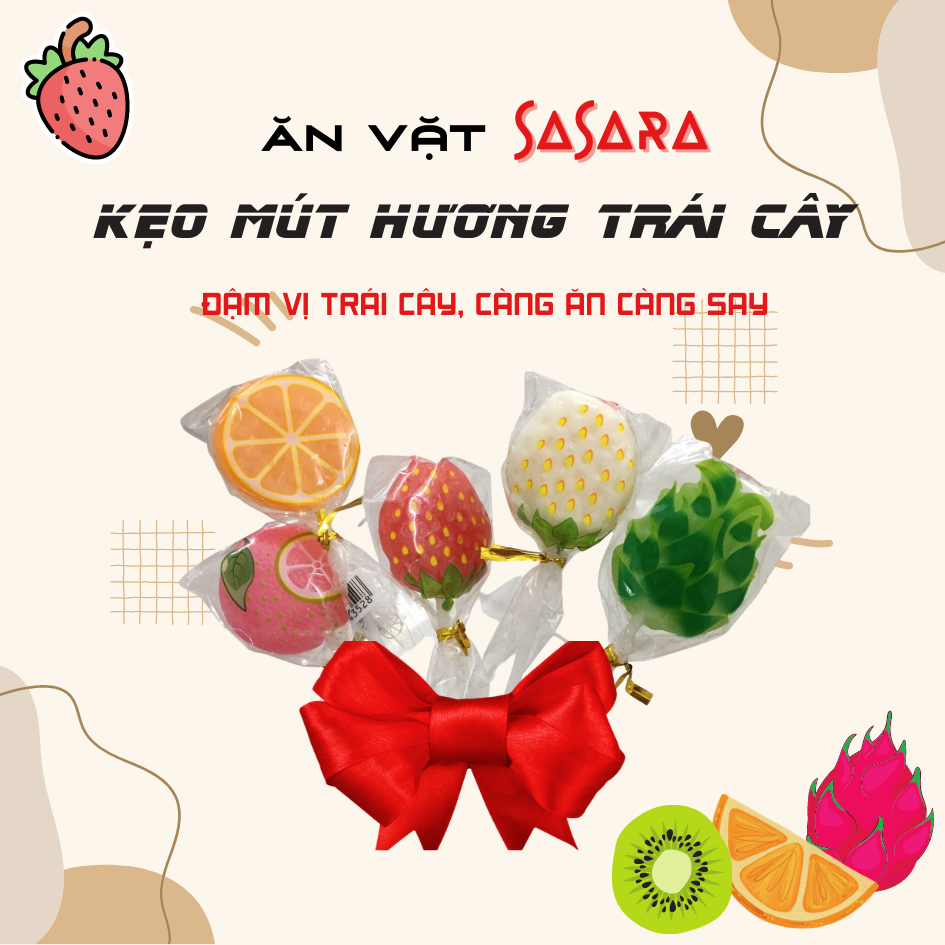 KẸO MÚT HOA QUẢ, TRÁI CÂY NHIỀU VỊ CHO BÉ, NGON TUYỆT CÚ MÈO !