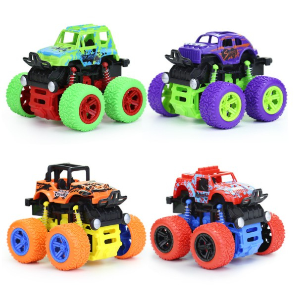 Đồ chơi ô tô địa hình bánh đà cho bé, xe nhào lộn siêu khỏe, tạo thích thú cho bé, chất liệu nhựa an toàn - Thomsoncare
