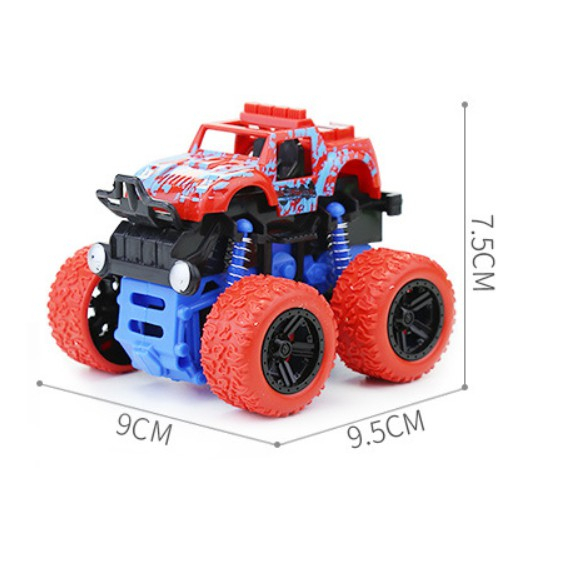 Đồ chơi ô tô địa hình bánh đà cho bé, xe nhào lộn siêu khỏe, tạo thích thú cho bé, chất liệu nhựa an toàn - Thomsoncare