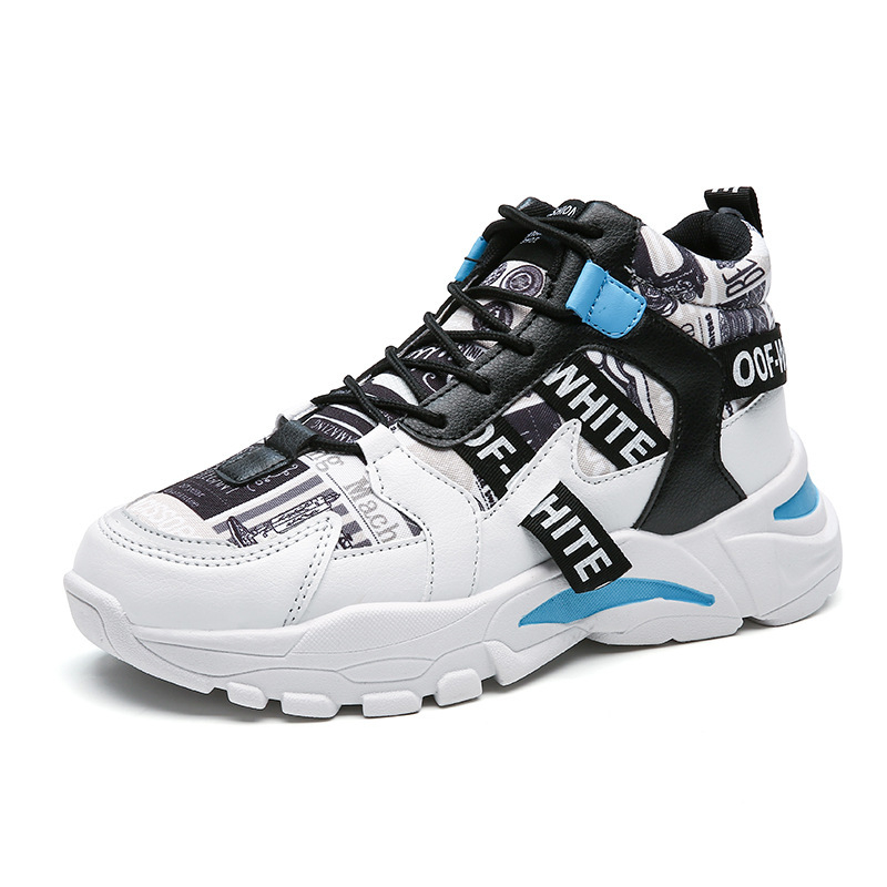 Giày sneaker nam đế độn tăng chiều cao hoạ tiết OOF WHITE thời trang phong cách thể thao mạnh mẽ năng động ulzzang TH-70