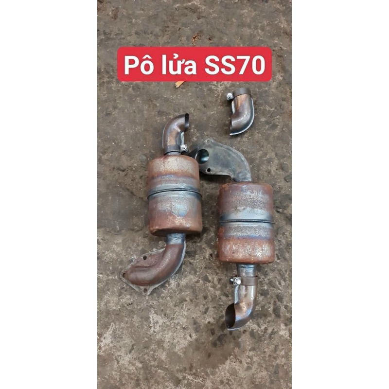 Bô lửa/bô giảm thanh máy dầu Yanmar SS70 kèm co bô