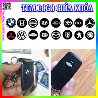 Logo dán xe ô tô, tem dán chìa khóa xe ô tô các hãng xe Toyota, Ford, Kia, Hyundai, Mazda...