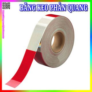 Băng keo phản quang, decal phản quang dán xe máy, ô tô bản rộng 5cm
