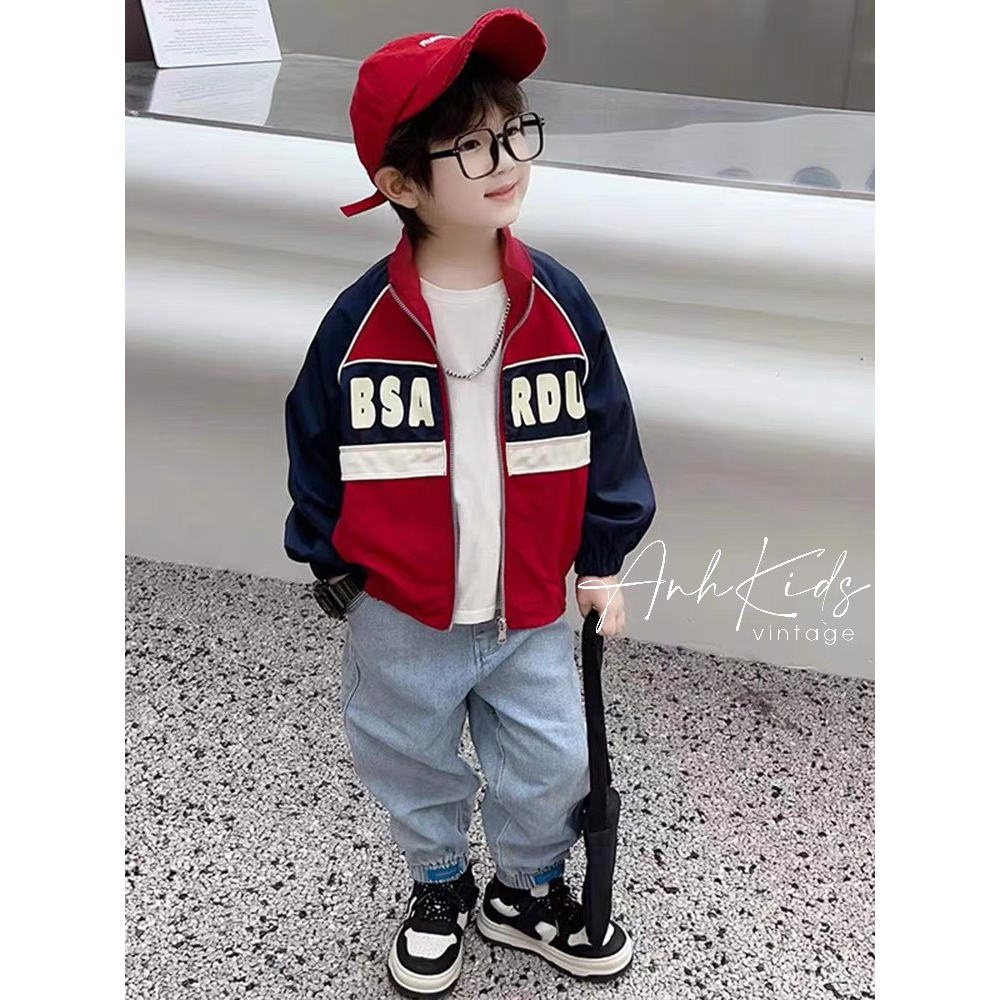 ÁO KHOÁC GIÓ NHẸ UNISEX CHO BÉ TRAI, BÉ GÁI 8KG-20KG (2 ĐẾN 6 TUỔI) THU ĐÔNG GIÁ RẺ CHO BÉ THOẢI MÃI DỄ CHỊU