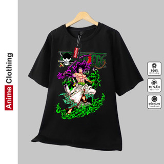 Áo one piece zoro nam nữ Áo thun one piece zoro trắng form rộng unisex cotton co giãn thoáng mát TGAG T15