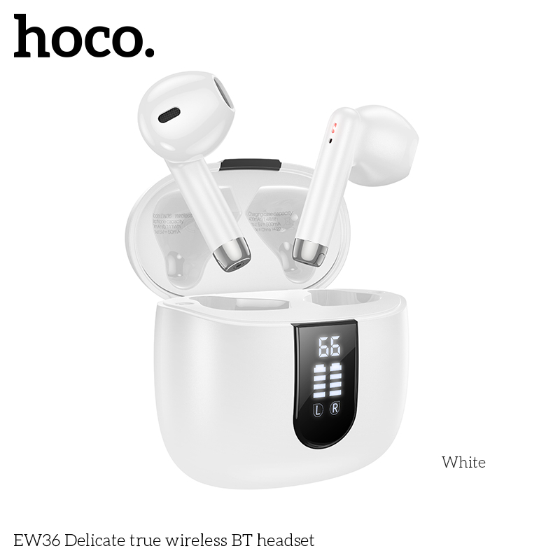 Tai nghe Bluetooth TWS Hoco EW36 V5.3, Pin 4h, Báo pin từng tai - NHẤT TÍN Computer