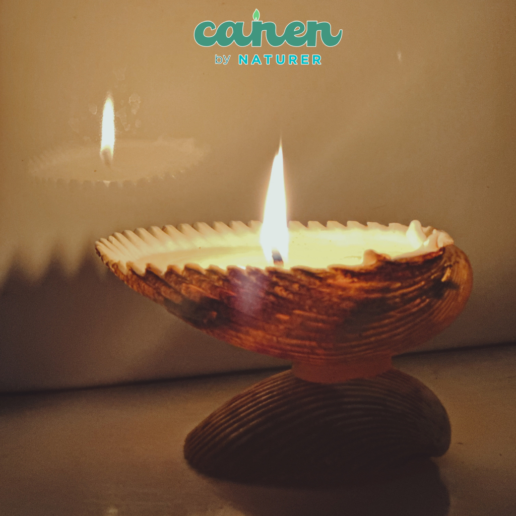 Nến Thơm Sea & Sandal - ????? ?? ??????? Được Tái Chế Từ Vỏ Sò Kết Hợp Cùng Mùi Hoa Mộc Lan Giúp Thanh Lọc Không Khí