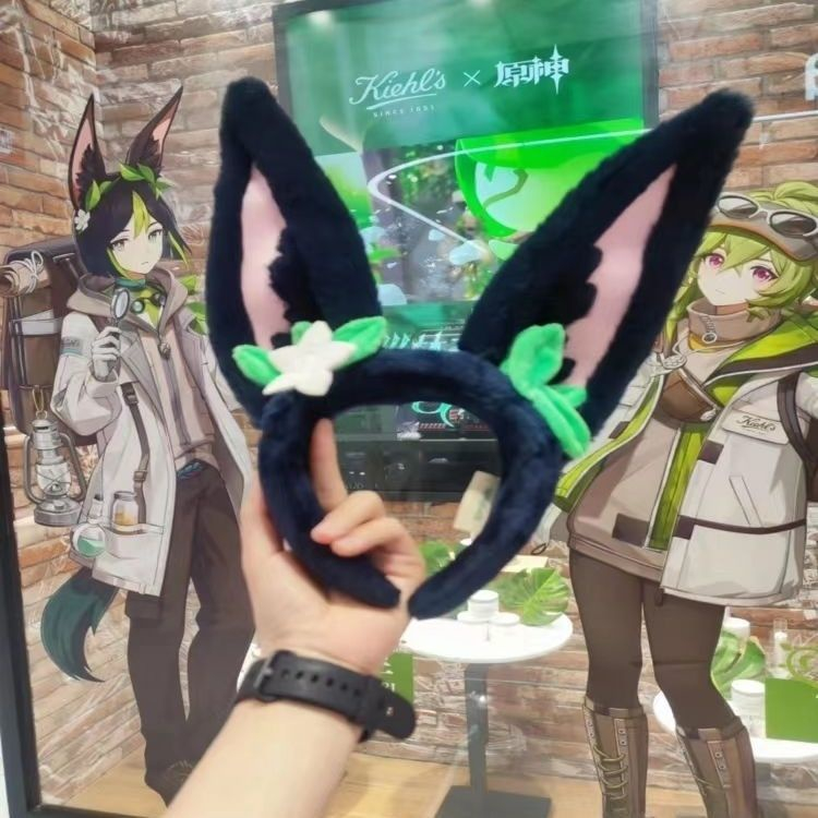 Cài tóc, bờm tóc băng đô tai mèo , Phong Cách Hóa Trang Nhân Vật Ellen Genshi