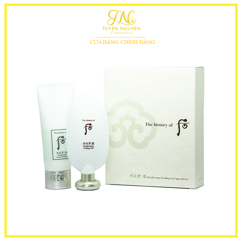 Set tẩy da chết Whoo trắng 100ml tặng sữa rửa mặt 100ml