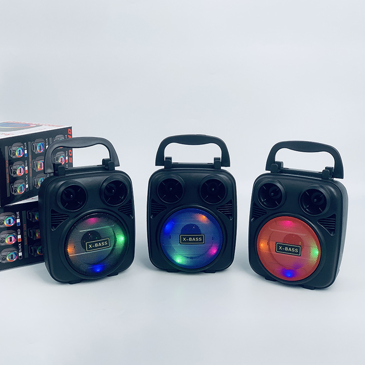 Loa bluetooth mini xách tay Kimiso km 1182 có đèn led, âm thanh sống động , bảo hành 12 tháng