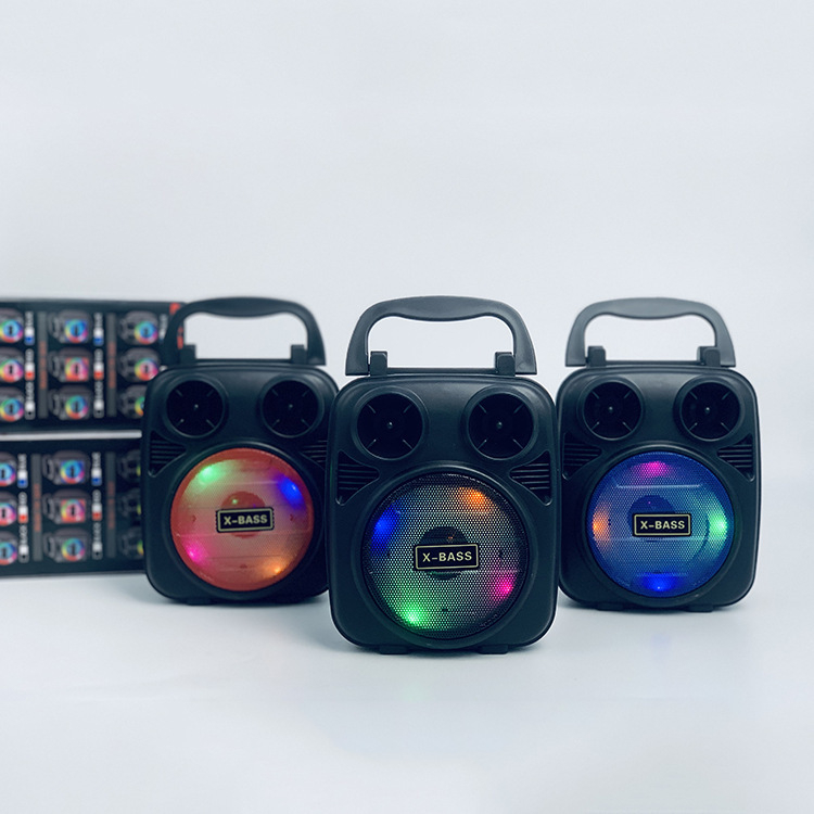 Loa bluetooth mini xách tay Kimiso km 1182 có đèn led, âm thanh sống động , bảo hành 12 tháng