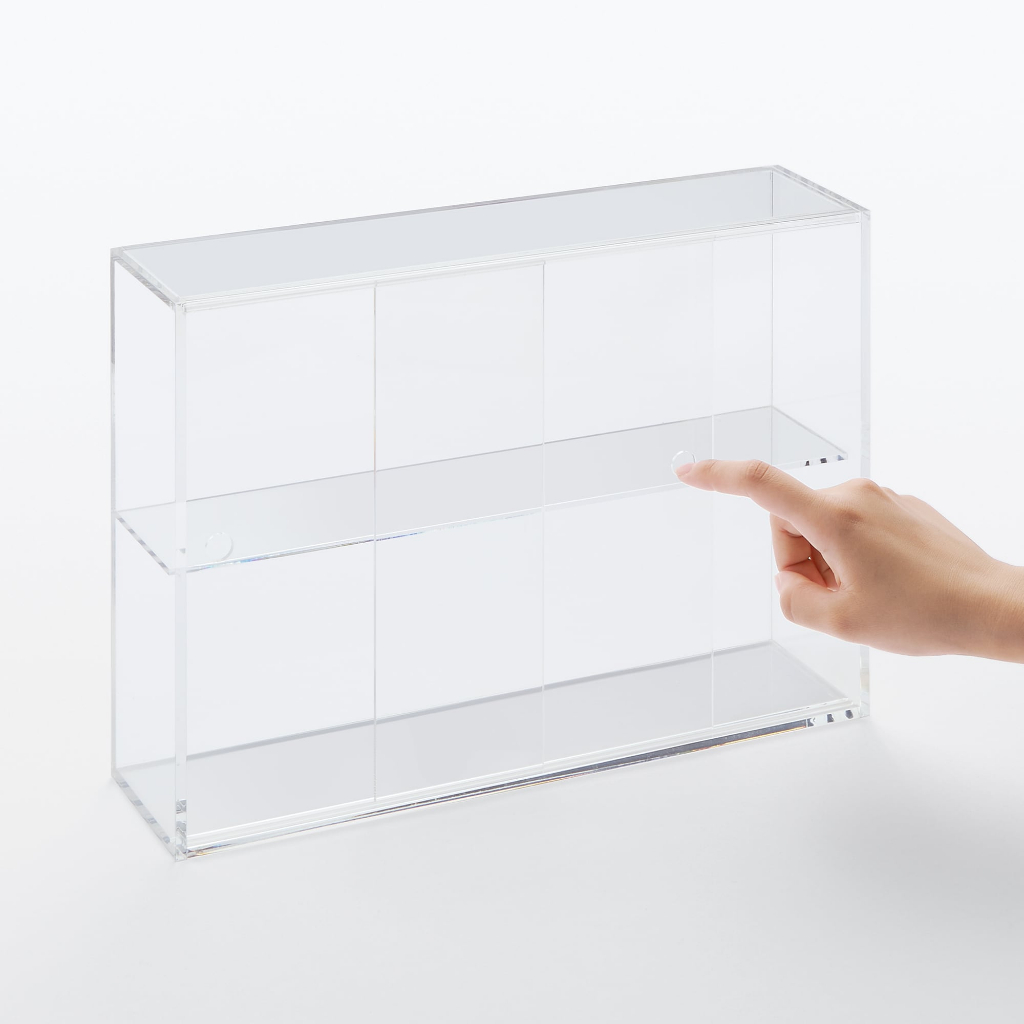 Muji Hộp Trưng Bày Cửa Trượt - L 33,6x8,4x24,4cm