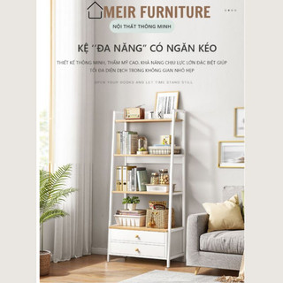 Kệ sách đa năng có ngăn kéo để đồ thông minh, thương hiệu MEIR - AM76