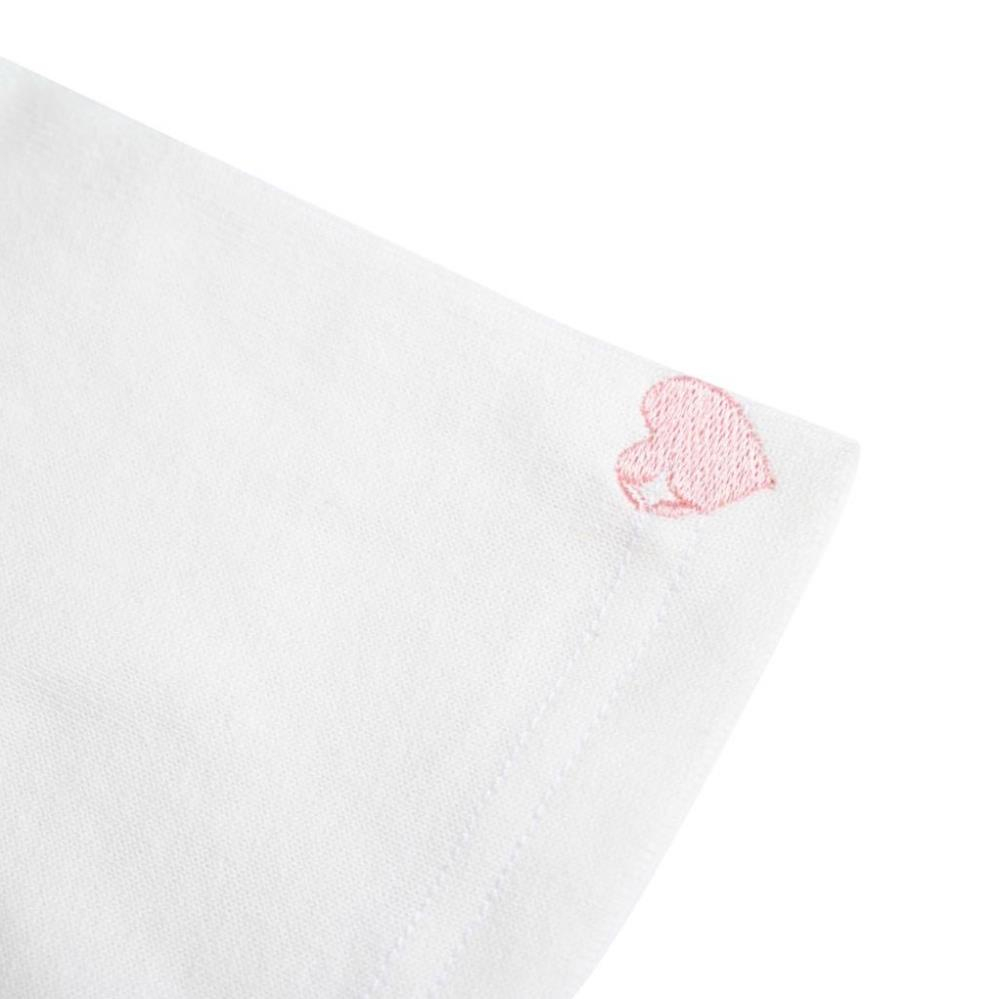 Áo thun baby tee in hoa MONÁ - FLEUR TRẮNG, Form Baby Tee