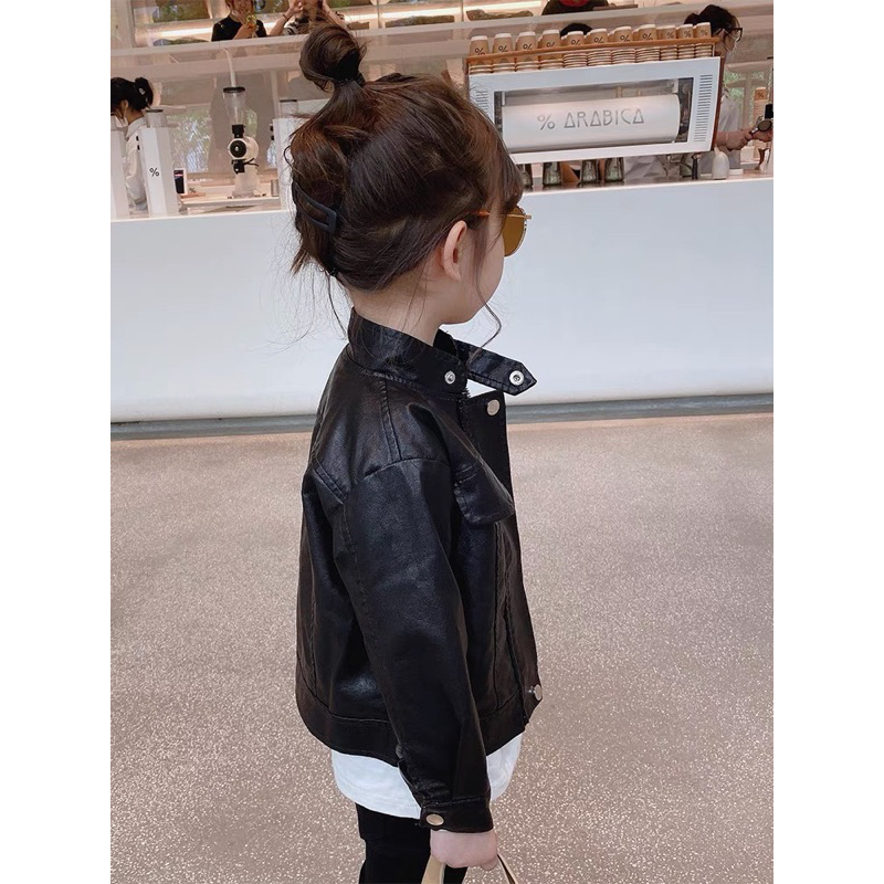 Áo khoác da mềm hai lớp cho bé trai,bé gái có đai kèm