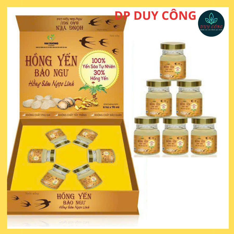 Hồng Yến Bào Ngư, Hồng Sâm Ngọc Linh cao cấp giúp bồi dưỡng sức khoẻ, đẹp da ăn ngon ngủ tốt - DP Duy Công