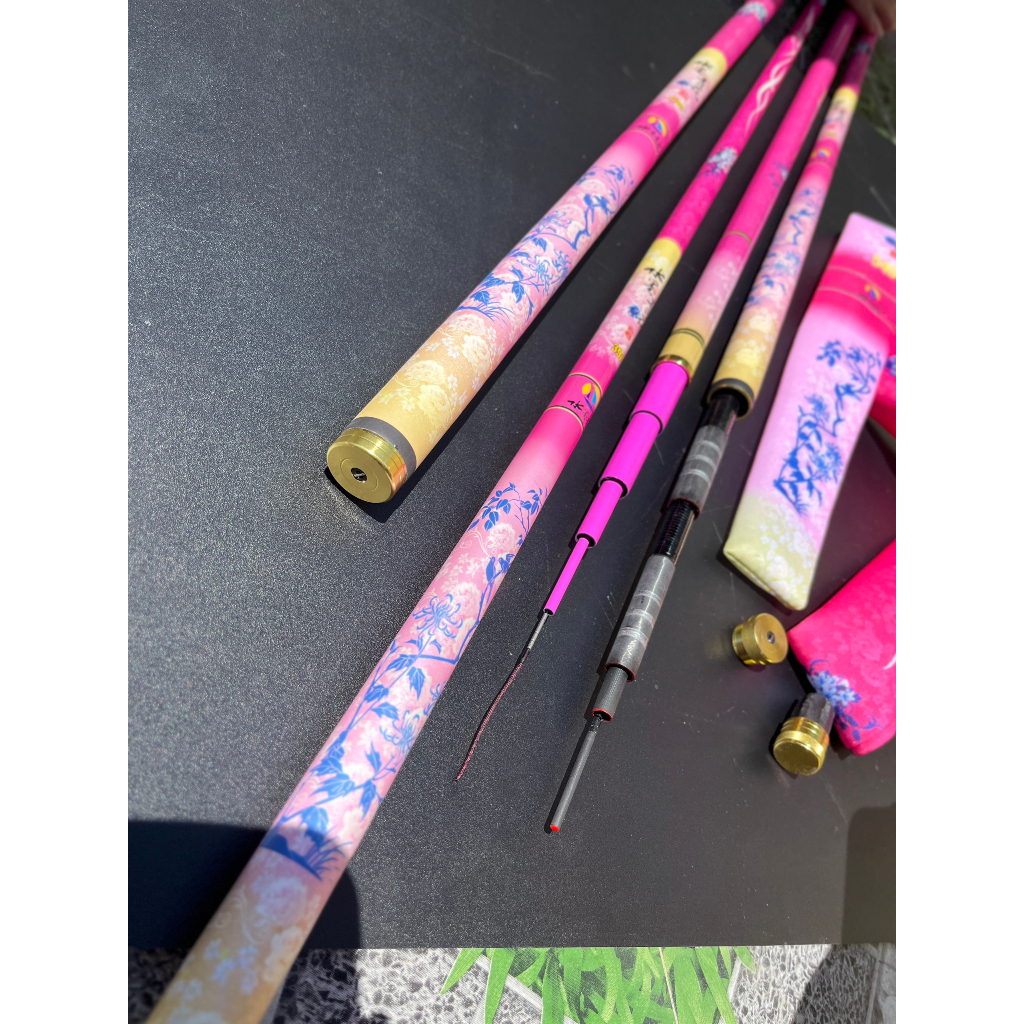 Cần Câu Đài Hoa Mực Nước 5h 28i phiên bản 2023 màu hồng