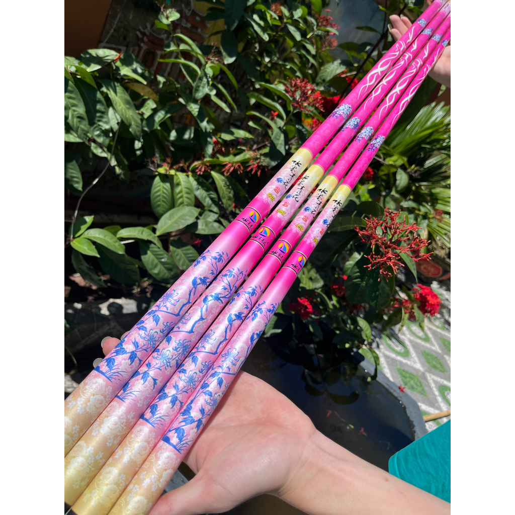 Cần Câu Đài Hoa Mực Nước 5h 28i phiên bản 2023 màu hồng