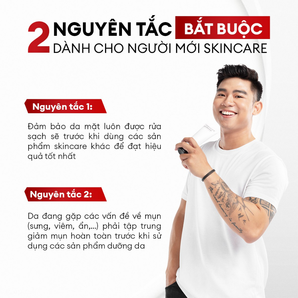 Bộ sản phẩm chăm sóc da làm sạch & bảo vệ toàn diện cho nam Men Stay Simplicity Starter Duo: Sữa rửa mặt x Kem dưỡng ẩm