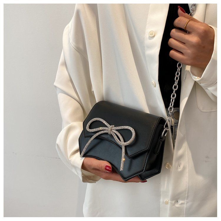 Túi Đeo Chéo Nữ 🔸FREESHIP🔸 Túi Xách Nữ Đẹp Đi Chơi Đính Nơ Đá Hot Trend PK 525