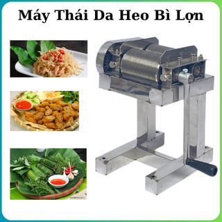 Máy thái da heo heo bì lợn làm nem quay tay đa năng máy cắt lá chanh loại lớn cỡ sợi 0.8mm bảo hành 6 tháng