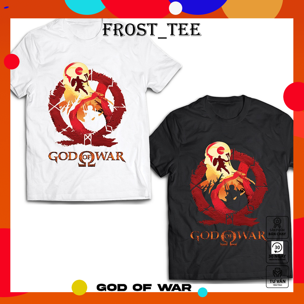 Áo thun hình GAMING GOD OF WAR 4 Kratos and Atreus cực chất giá rẻ mẫu HOT bán chạy