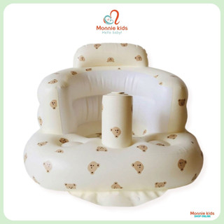 Ghế hơi tập ngồi playing cho bé, ghế nệm họa tiết gấu cho trẻ tập ngồi - Monnie Kids