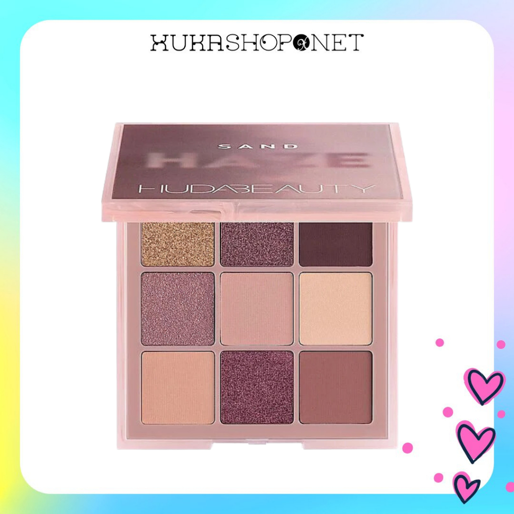 Bảng Màu Mắt Huda Beauty 9 Ô Sand Haze Obsessions Palettes sang chảnh gọn nhẹ tiện lợi