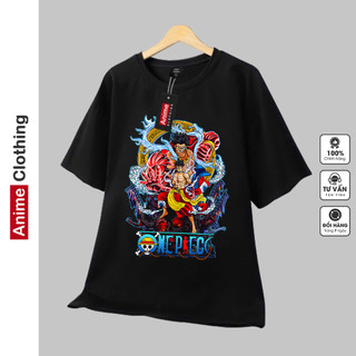 Áo one piece luffy nam nữ Áo thun one piece luffy trắng đen form rộng unisex cotton co giãn thoáng mát TGAG T15
