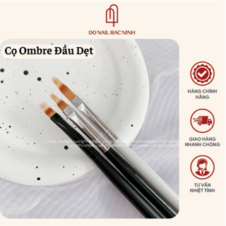 Cọ ombre nail đầu dẹt - cọ xước vẽ trang trí móng chuyên dụng cao cấp