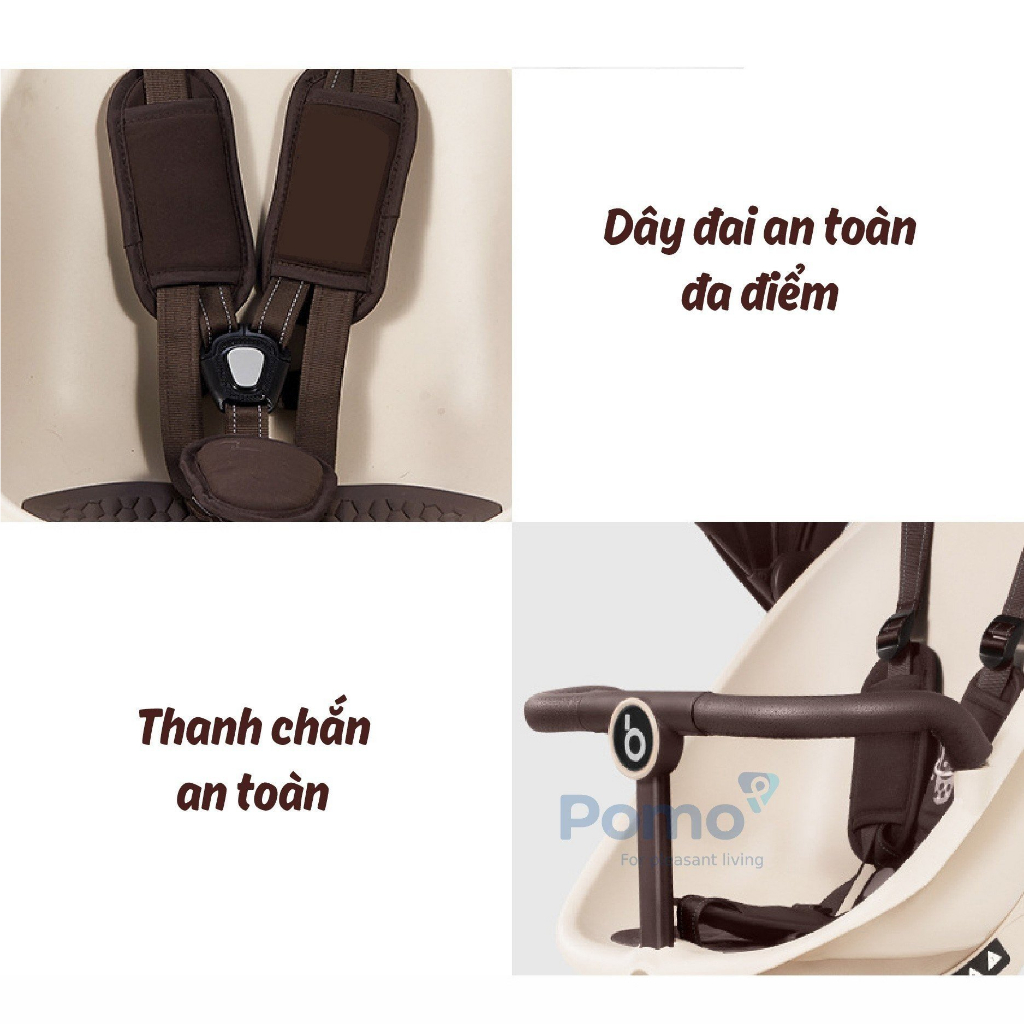 Xe đẩy gấp gọn đảo chiều cho bé Baobaohao V18 Plus, dodungmevabe1